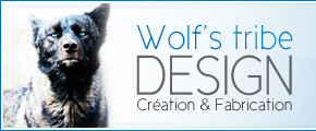 Logo d'imprimerie et d'infographie de cartes d'affaires Wolf's Tribe Design à Repentigny