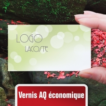 Cartes d'affaires vernis aqueux économique de Clinique pour Chambly